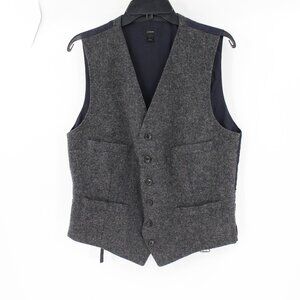 J crew x Moon vest men's small six button front British tweed gilet Waistcoat